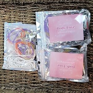 3 packs waist celebration beads body love